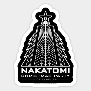 '88 Retro Nakatomi Christmas Party Sticker